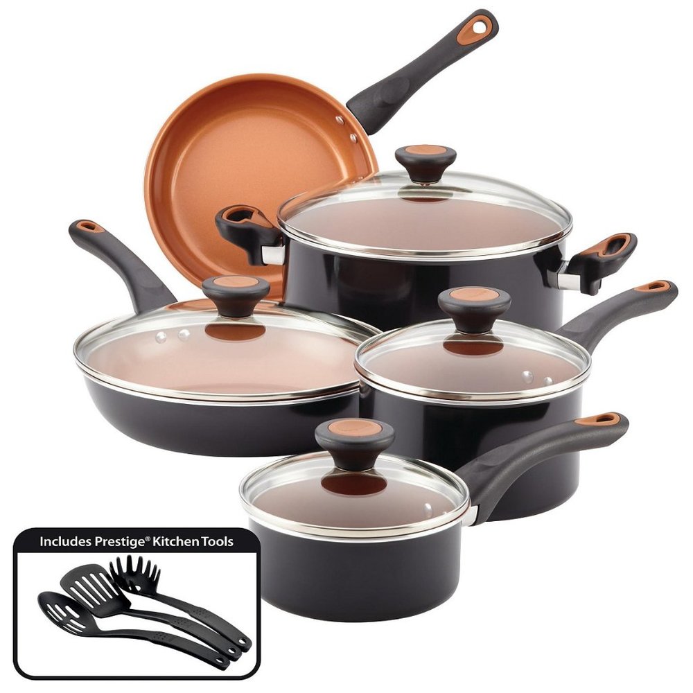 Farberware Glide Copper Ceramic 12-pc cookset